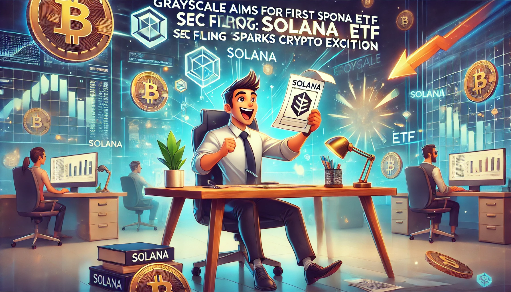 Grayscale Aims for First Spot Solana ETF: SEC Filing Sparks Crypto Excitement