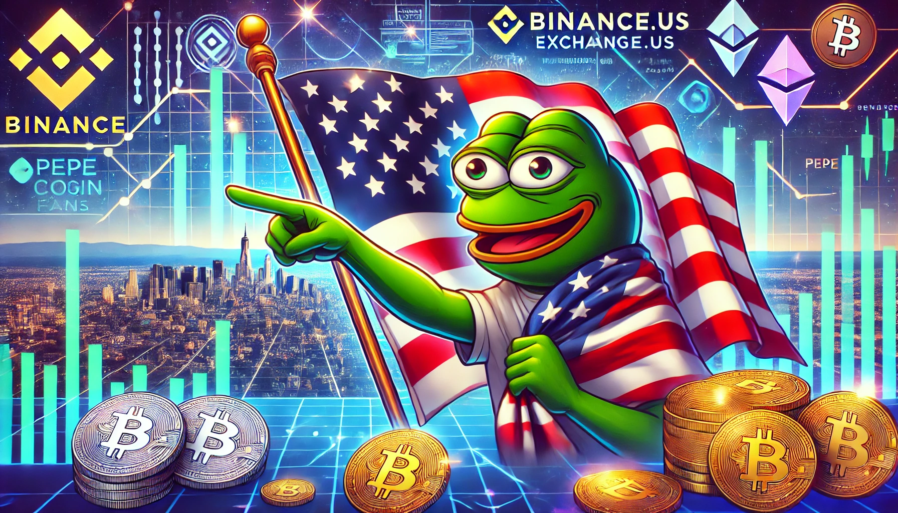 PEPE Launches on Binance.US as Exchanges Compete for Memecoin Fans