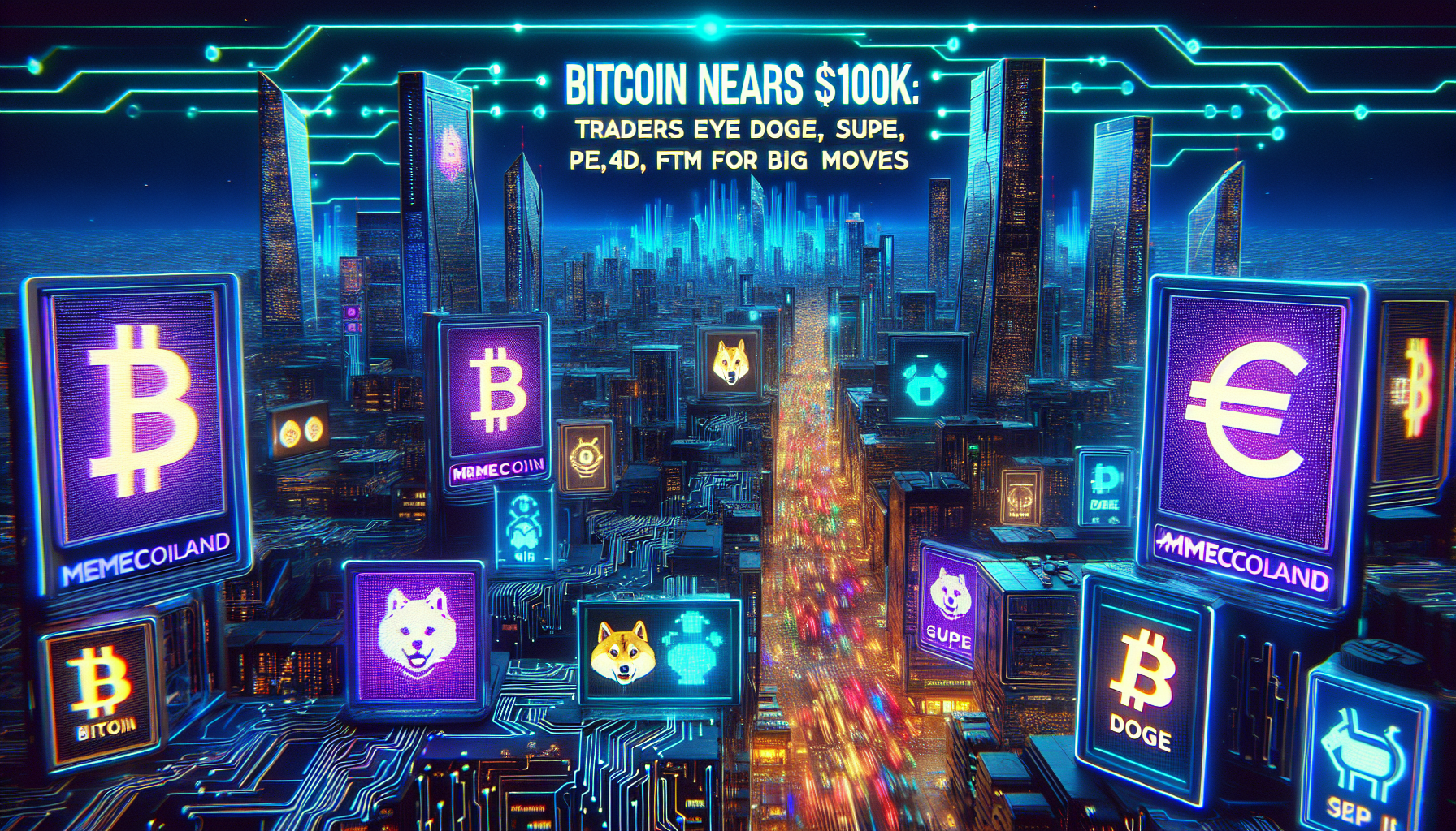 Bitcoin Nears $100K: Traders Eye DOGE, SUI, PEPE, and FTM for Big Moves