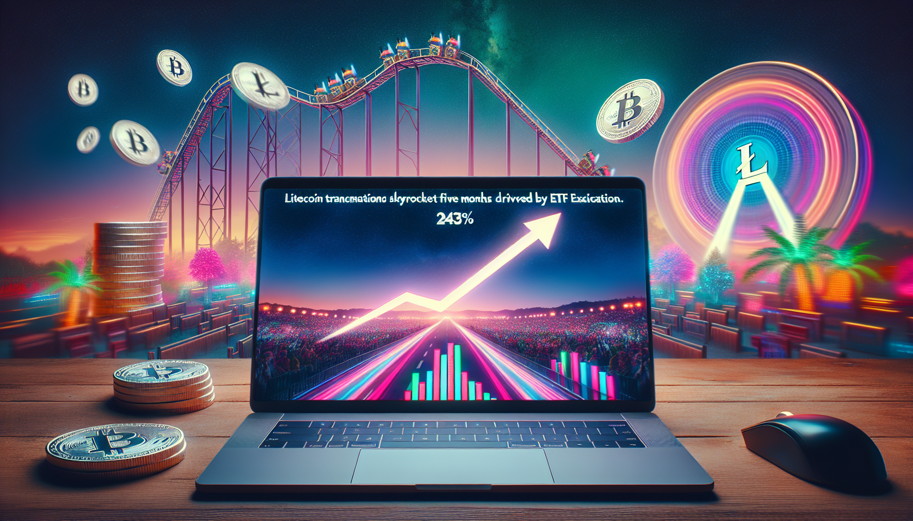 Litecoin Transactions Skyrocket 243% in Five Months Driven by ETF Excitement