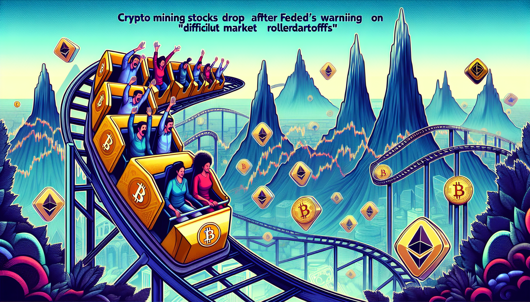 Crypto Mining Stocks Drop After Fed's Warning on 'Difficult Tradeoffs'