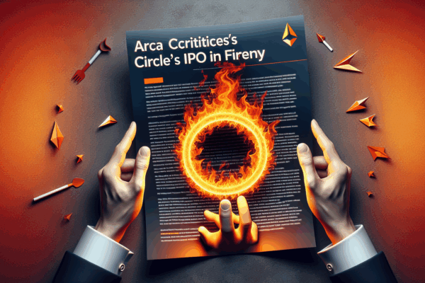 Arca Criticizes Circle’s IPO in Fiery Letter Arca Criticizes Circle's IPO in Fiery Letter