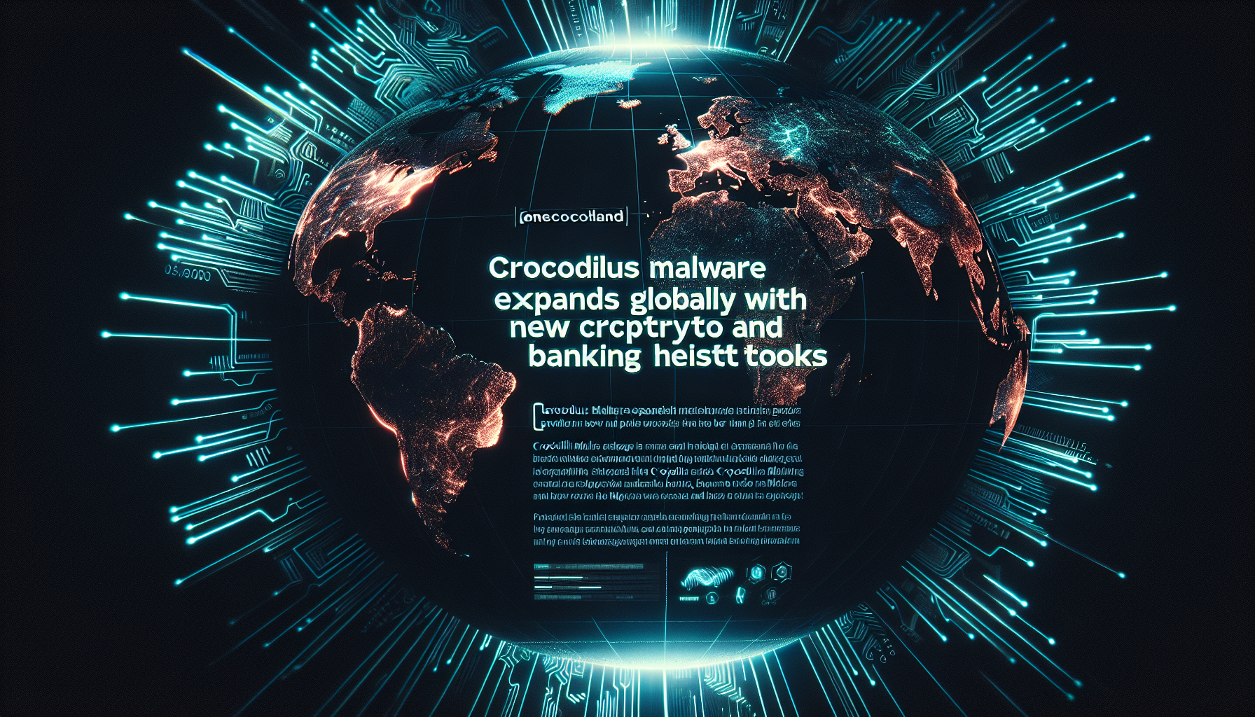 Crocodilus Malware Expands Globally with New Crypto and Banking Heist Tools