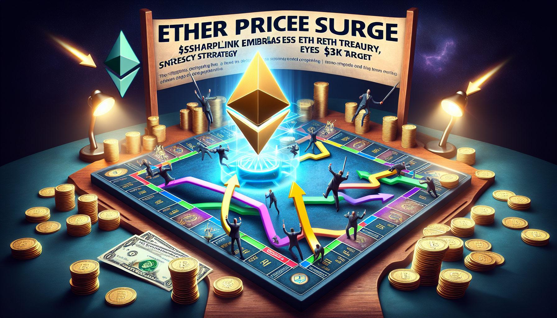 Ether Price Surge: SharpLink Embraces ETH Treasury Strategy, Eyes $3K Target