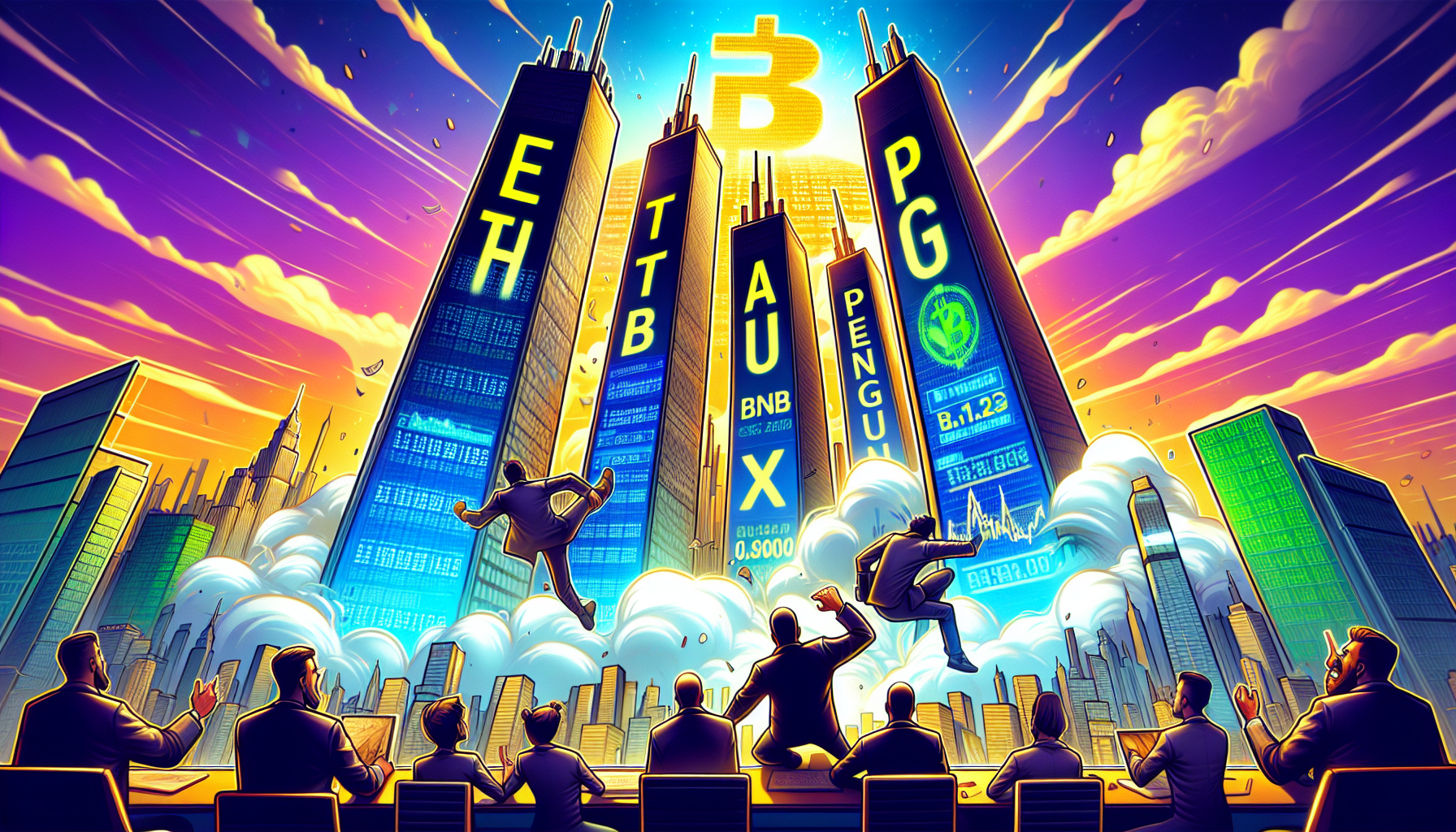 ETH, BNB, AVAX, and PENGU poised for surge if Bitcoin breaks its range