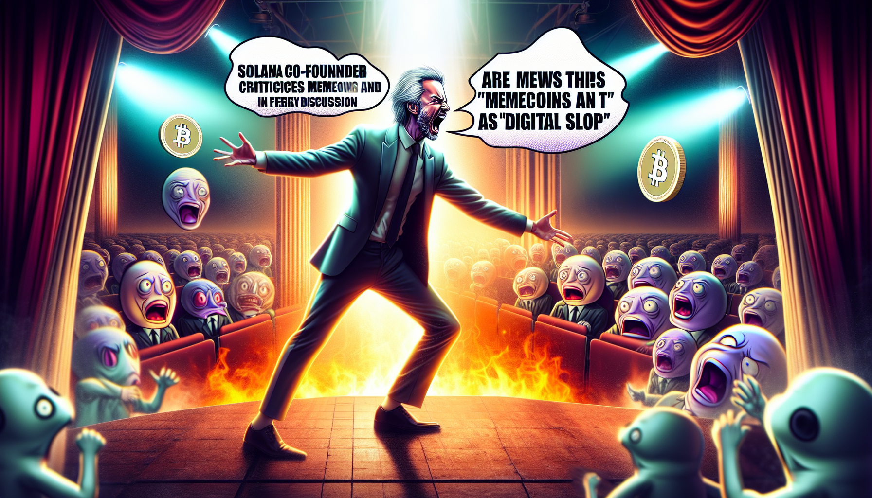Solana Co-Founder Criticizes Memecoins and NFTs as 'Digital Slop' in Fiery Discussion