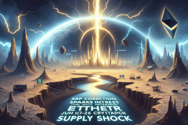 XRP Correction Sparks Interest, Ether Supply Shock: Crypto Highlights July 20-26