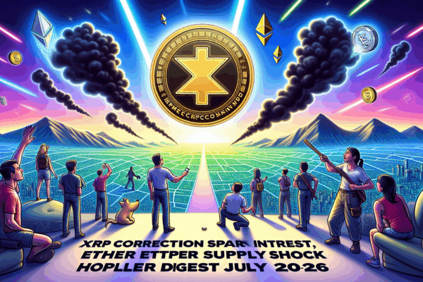XRP Correction Sparks Interest, Ether Supply Shock: Hodler's Digest July 20-26