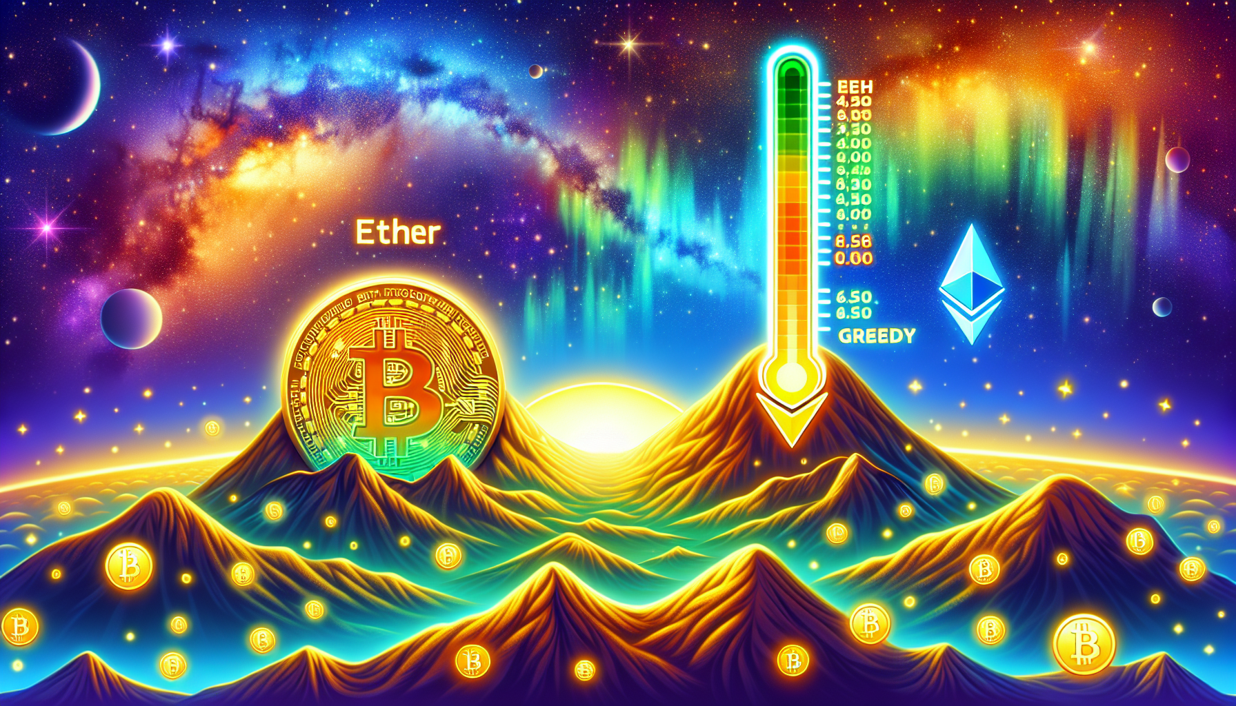 Bitcoin and Ether Surge as Market Sentiment Turns Greedy