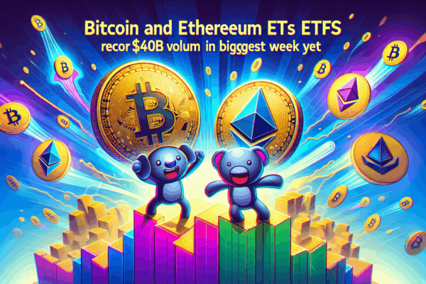 Bitcoin and Ethereum ETFs Hit Record $40B Trading Volume in Biggest Week Yet