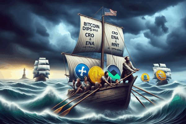 Bitcoin dips while LTC, CRO, ENA, and MNT show resilience in the crypto market