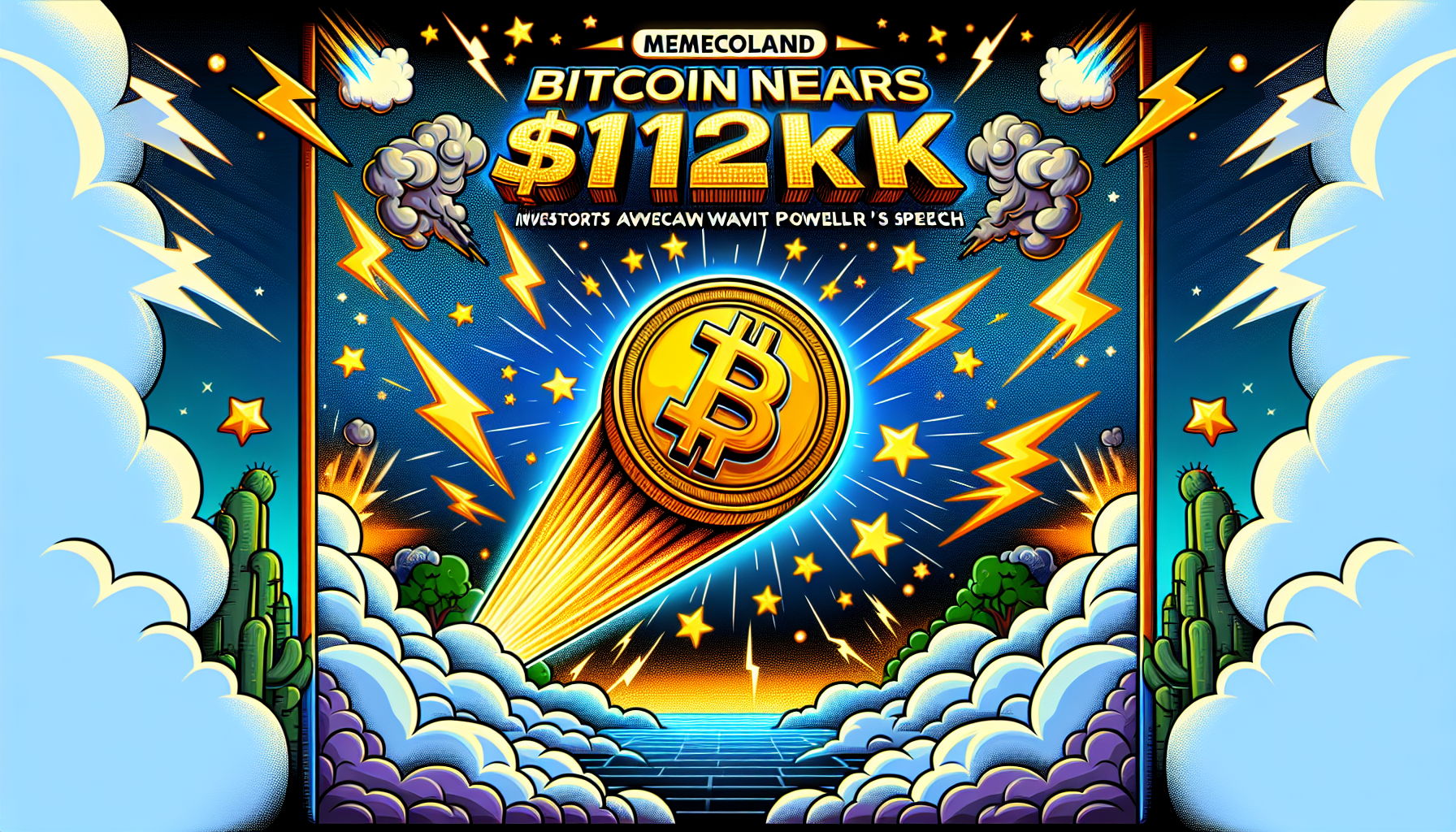 Bitcoin Nears $112K: Investors Await Powell's Speech