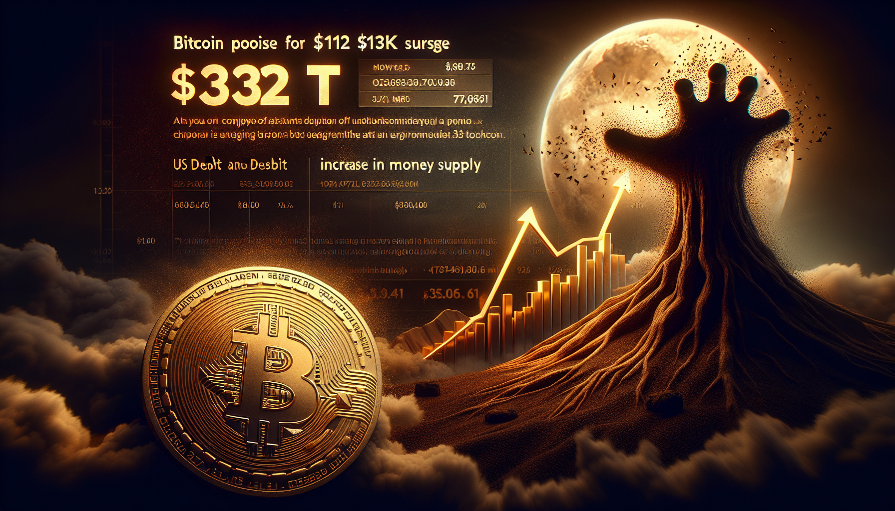 Bitcoin poised for $132K surge as US debt hits record $37T and M2 money supply grows