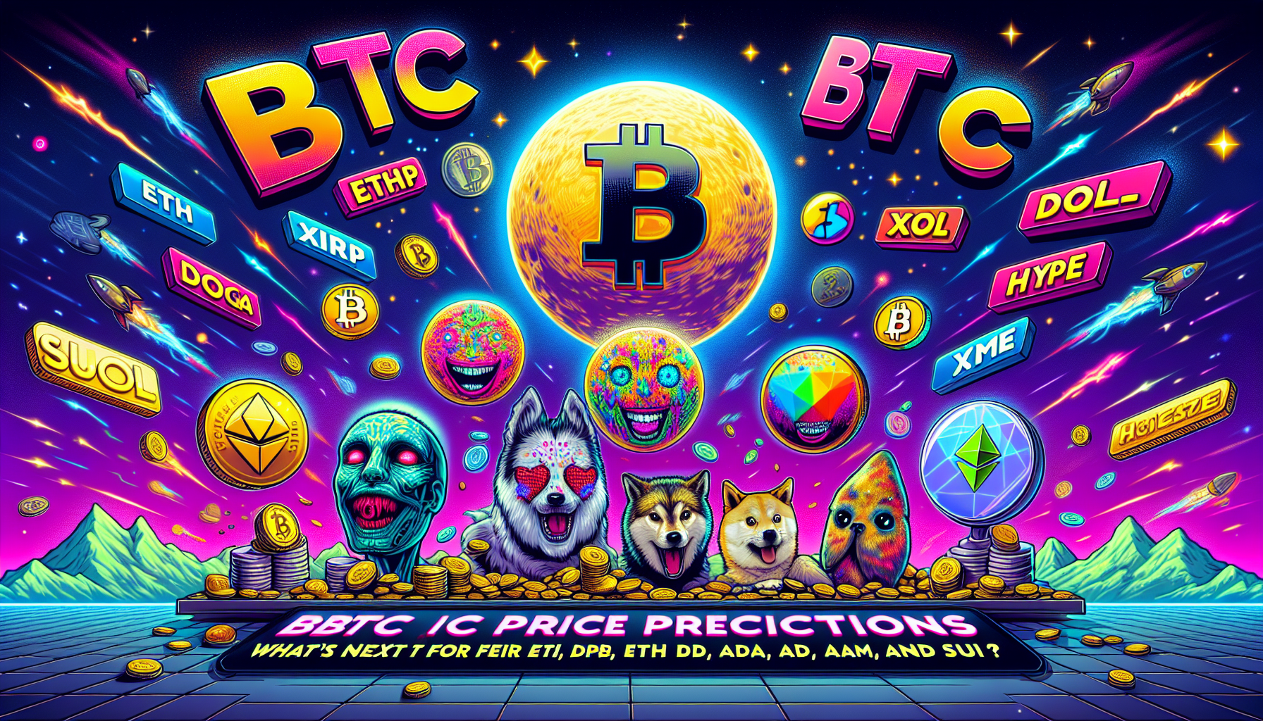 BTC Price Predictions: What’s Next for ETH, XRP, BNB, SOL, DOGE, ADA, HYPE, XLM, and SUI?