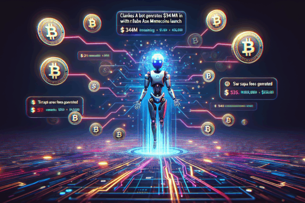 Clanker AI Bot Generates $34M in Swap Fees with Base Memecoins Launch