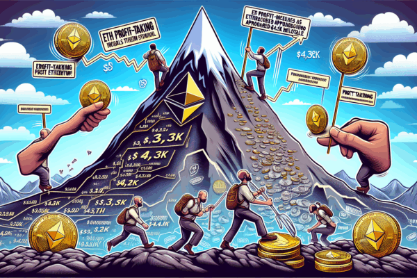 ETH profit-taking increases as Ether approaches $4.3K milestone