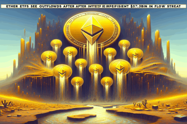 Ether ETFs see outflows after impressive $3.7B inflow streak