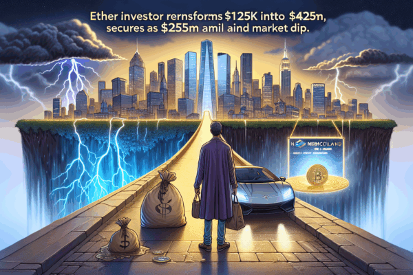 Ether Investor Transforms $125K into $43M, Secures $7M Amid Market Dip