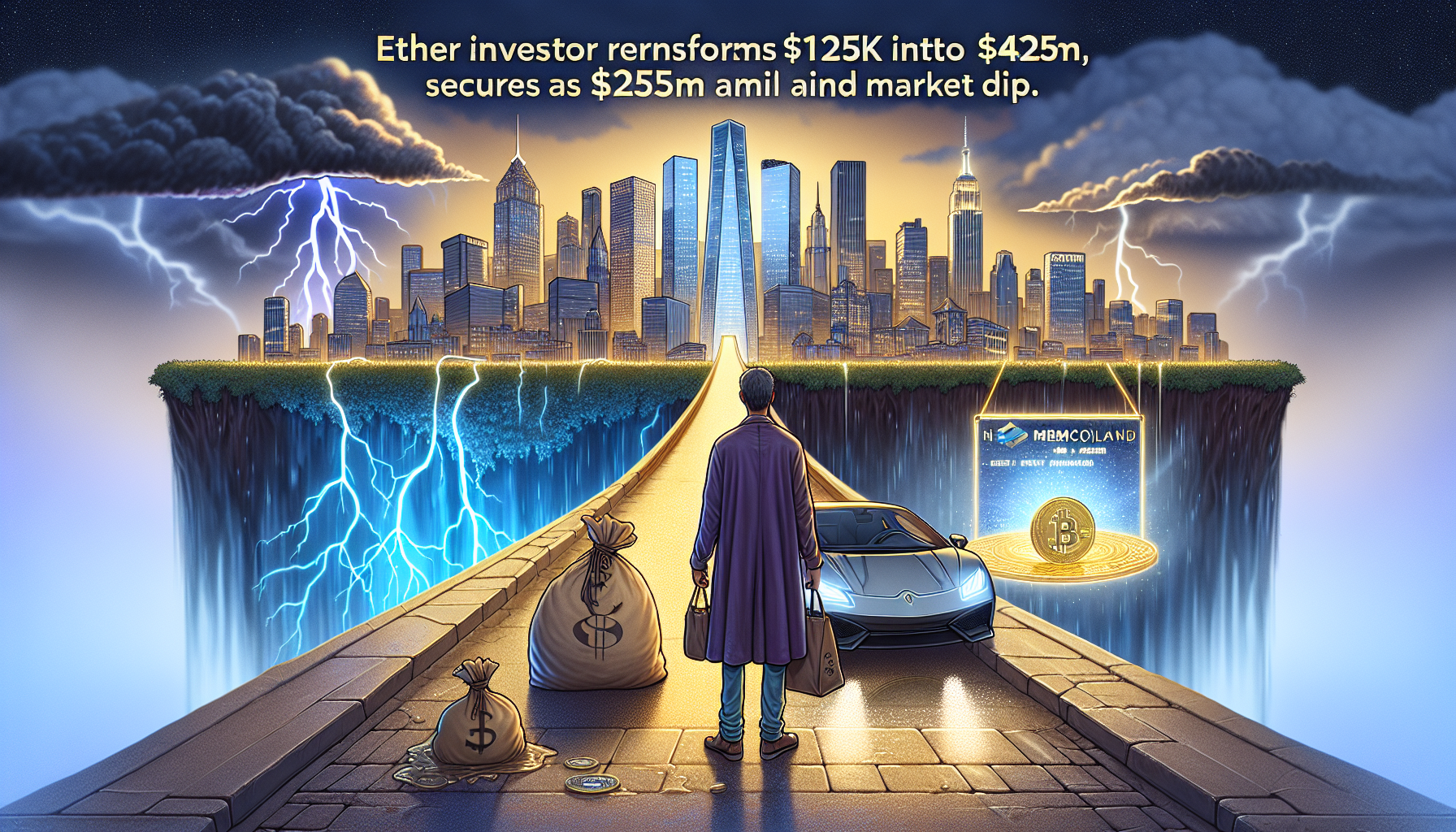 Ether Investor Transforms $125K into $43M, Secures $7M Amid Market Dip