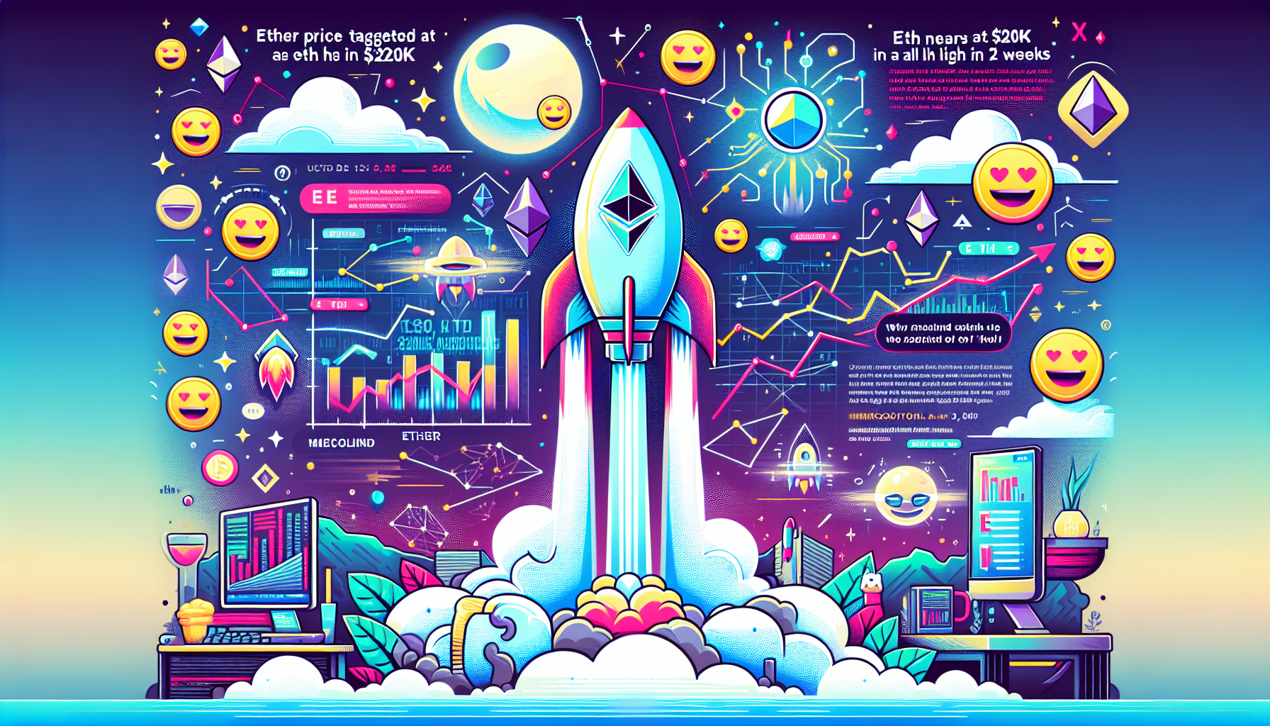 Ether Price Targeted at $20K as ETH Nears All-Time High in 1-2 Weeks