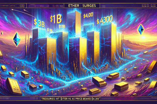 Ether Surges: Treasuries Hit $13B as Price Breaks $4,300
