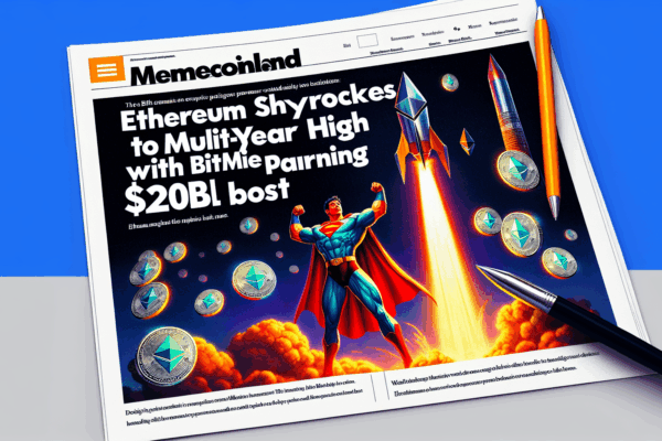 Ethereum skyrockets to multiyear high with Tom Lee's BitMine planning massive $20B ETH boost