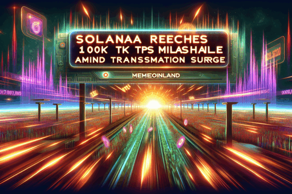 Solana Reaches 100K TPS Milestone Amid Transaction Surge