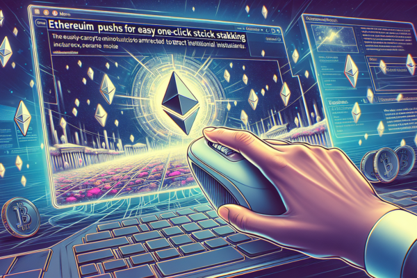 Ethereum pushes for easy one-click staking to attract institutions