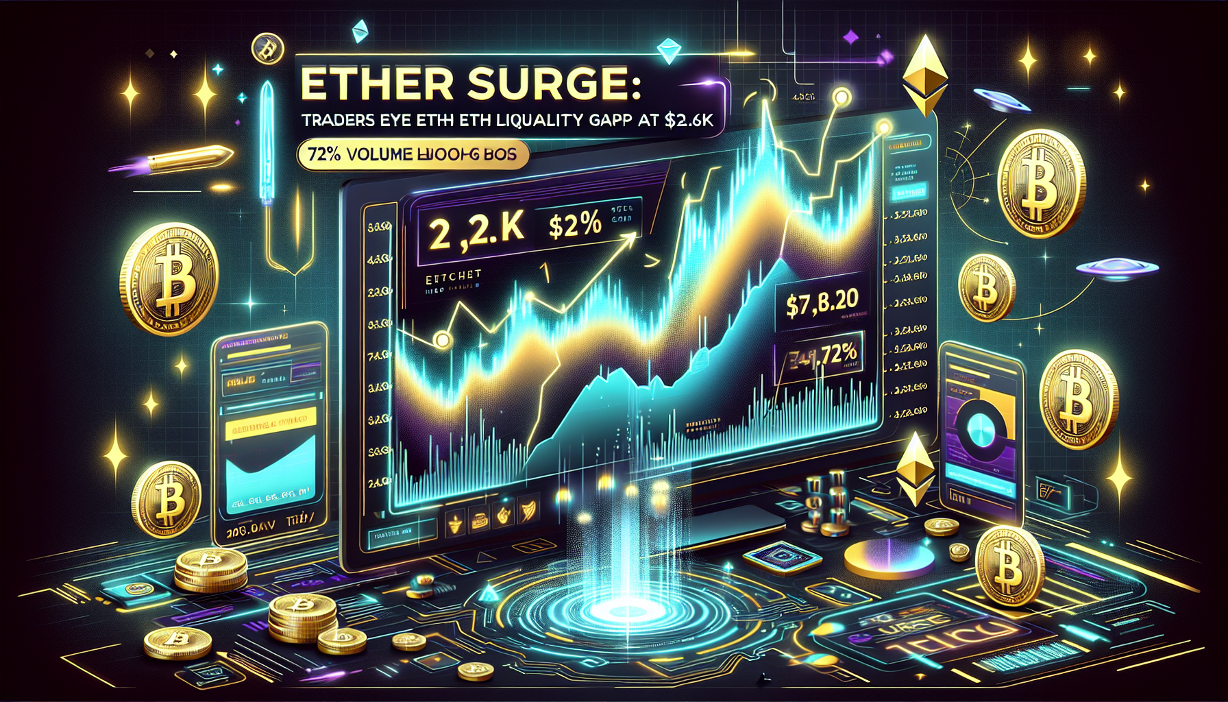 Ether Surge: Traders Eye ETH Liquidity Gap with 72% Volume Boost at $2.6K
