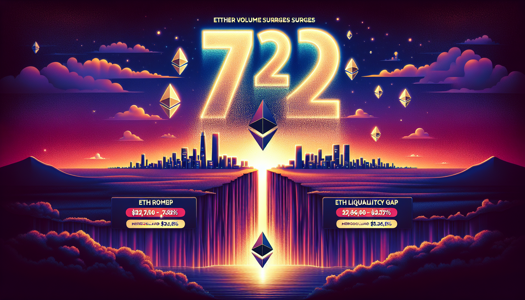 Ether volume surges 72% as traders eye ETH liquidity gap at $2.6K