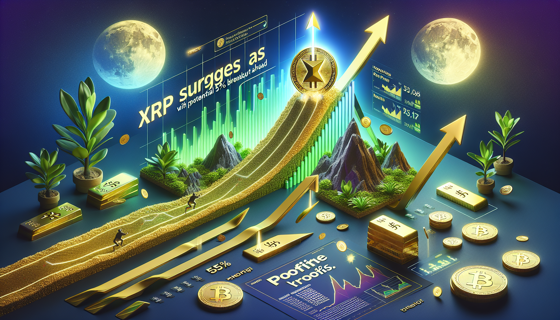 XRP surges as holders see profits with potential 55% breakout ahead